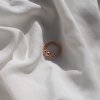 2,5 mm kuličkový prstýnek Asymmetry rose gold filled