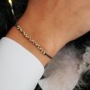 Náramek Bubble Minimal na šňůrce z materiálu gold Filled Nufs Design
