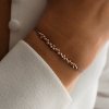 Bubble Minimal náramek na šňůrce je minimalistický náramek pro všechny milovnice rose gold barvy Nufs Design na růžové šňůrce