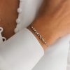 Náramek šňůrkový na ruku Bubble ze sterlingového stříbra, rose gold a gold filled materiálu Nufs Design