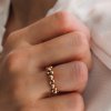 Prstýnek Bubble rose gold filled Nufs Design