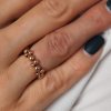 Prstýnek Bubble rose gold filled na ruce Nufs Design