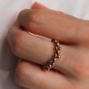Prstýnek Bubble rose gold filled Nufs Design