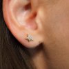 Náušnice Dainty Star zlaté posázené zirkonky Nufs Design