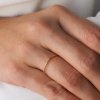 Minimalistický prstýnek Circle gold filled Nufs Design