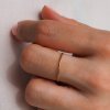 Minimalistický prstýnek Circle gold filled Nufs Design
