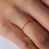 Minimalistický prstýnek Circle gold filled Nufs Design