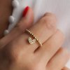 2,5 mm kuličkový prstýnek Heart gold filled Nufs Design