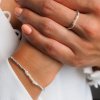 Set náramek a prstýnek Pearl Belle z ze sterlingového stříbra a malých říčních perliček Nufs Design