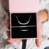 Set Pearl Belle ze sterlingového stříbra v krabičce Nufs Design