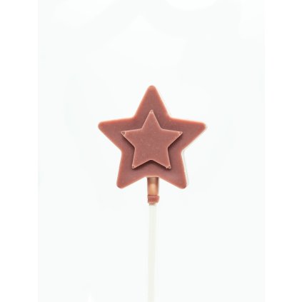 Ruby čokoládové lízátko Hvězda