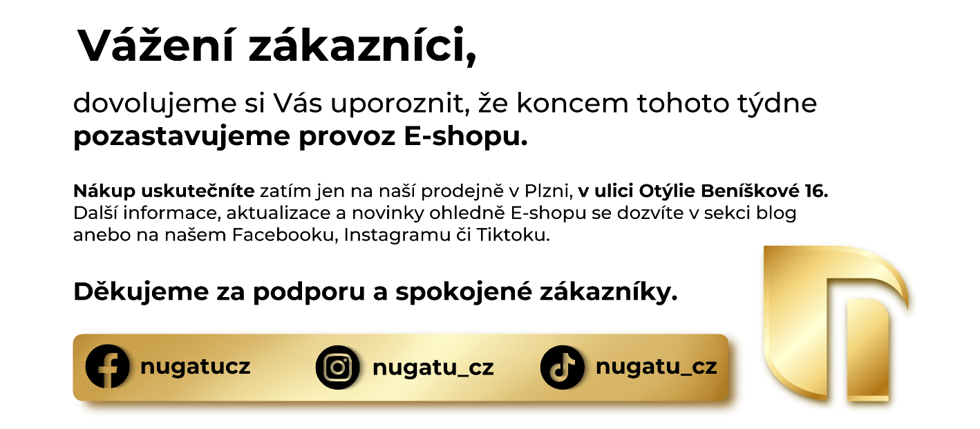 Upozornění pro zákazníky - pozastavení E-shopu