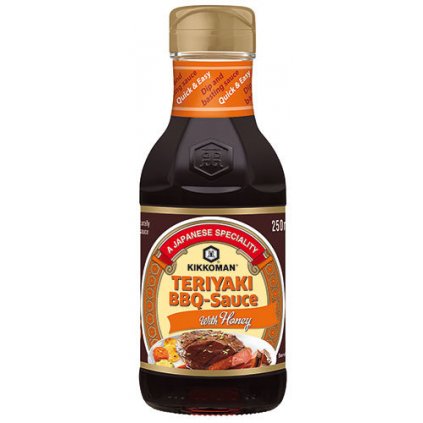 Kikkoman teriyaki 250ml BBQ s medem | NUGATU