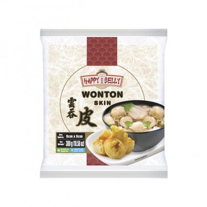 Těsto wonton do polévky 300g HAPPY BELLY