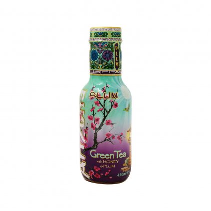 Ledový čaj zelený s medem a švestkou 450ml ARIZONA