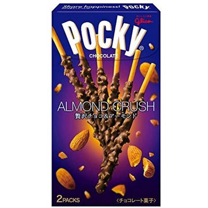 Pocky tyčinky TsubuTsubu mandle čok. 2x27.5g GLICO
