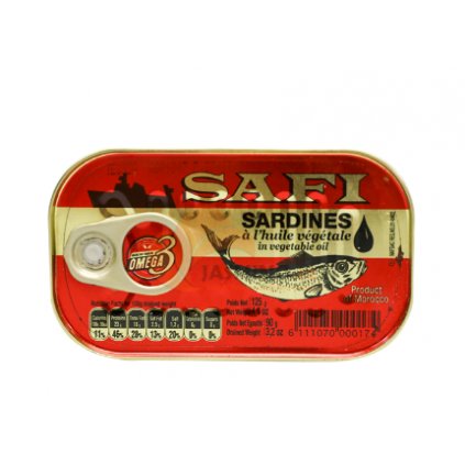 Sardinky v rostlinném oleji 125 GR SAFI