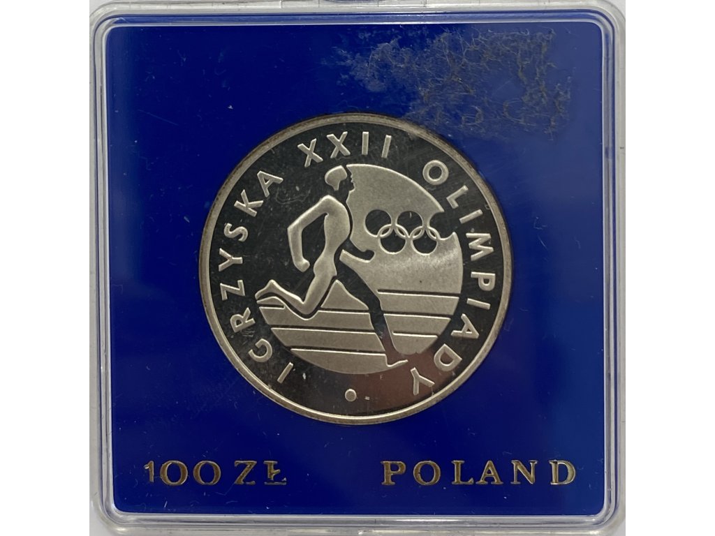 Stříbrných 100 Zlotých, 1980 Polsko proof