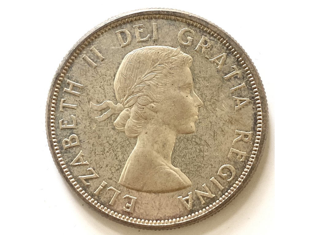 Stříbrný 1 Dollar – Elizabeth II., 1963 Kanada