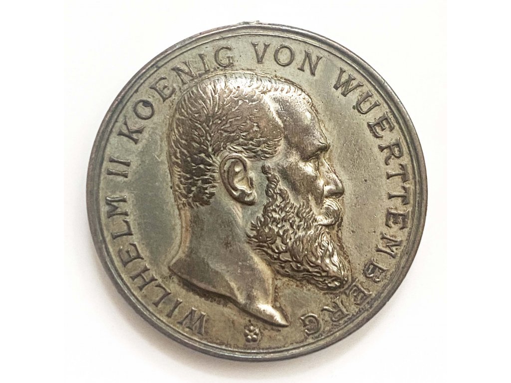 Stříbrná medaile Für Tapferkeit und Treue 1914 – Wilhelm II, Württemberg