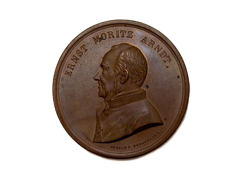 AE medaile Ernst Moritz Arndt, Freiheitsdichter 1860 Německo