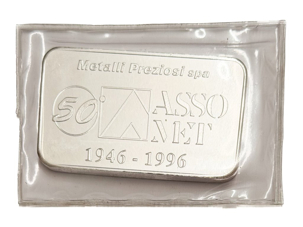 Stříbrný slitek (100 g) Metalli Preziosi spa 1996