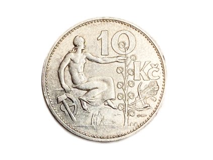 Stříbrná 10 Koruna, 1930 ČSR