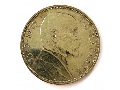 Stříbrná 20 Koruna – T. G. Masaryk, 1937 ČSR