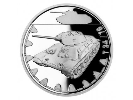 stribrna mince obrnena technika t 34 76 proof 150309986