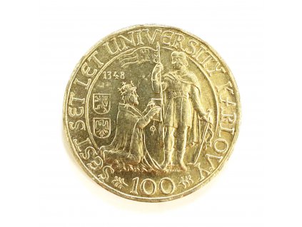Stříbrná 100 Koruna 1948 – 600. výročí založení Univerzity Karlovy ČSR