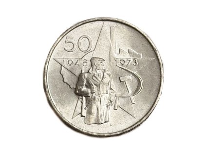 Stříbrná 50 Koruna – Vítězný únor, 1973 ČSSR