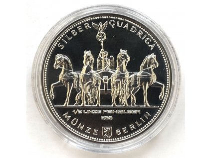 Stříbrná 1/2 Oz „Silber Quadriga“ 2010 Německo UNC