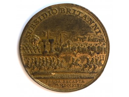 Medaile Karel Leopold Lotrinský – osvobození Prahy 1744