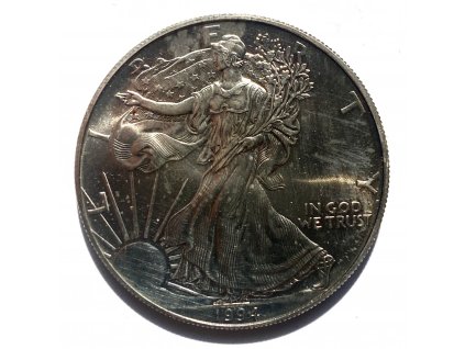 Stříbrný 1 Dollar „American Silver Eagle" 1994 USA