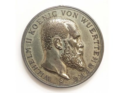 Stříbrná medaile Für Tapferkeit und Treue 1914 – Wilhelm II, Württemberg