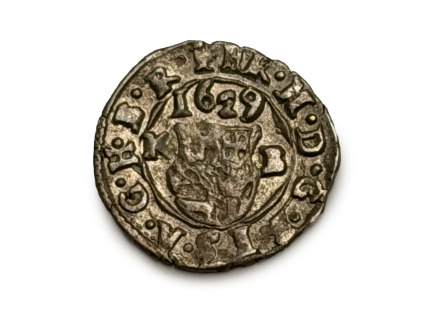 Stříbrný Denár 1629 KB Ferdinand II.