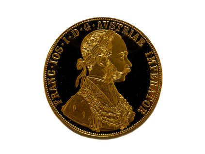 Zlatý 4 Dukát 1915 František Josef I. novoražba