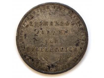 Stříbrné 2  Guldeny – arcivévoda Jan Habsbursko-Lotrinský 1848