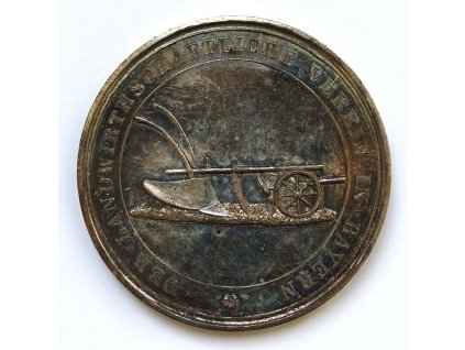 Stříbrná medaile Lohn der Treue und des Fleißes Bavorsko