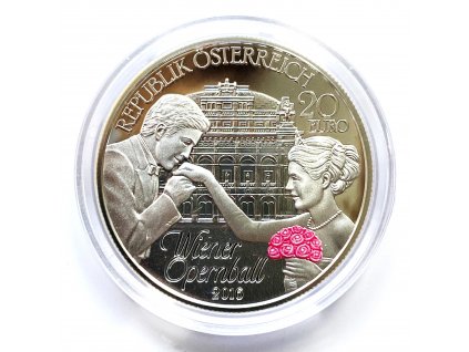 Stříbrné 20 Euro – Wiener Opernball, 2016 Rakousko PP