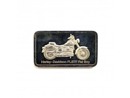 Stříbrný slitek 1 Oz Harley-Davidson FLSTF Fat Boy Degussa PP