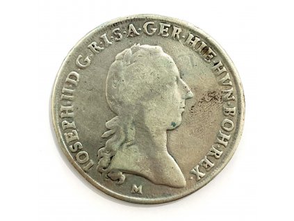 Stříbrný Tolar 1786 M Josef II.