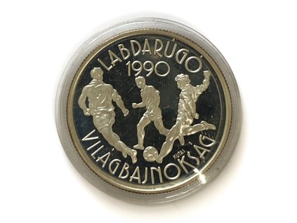 Stříbrný 500 Forint fotbal, 1988 Maďarsko proof