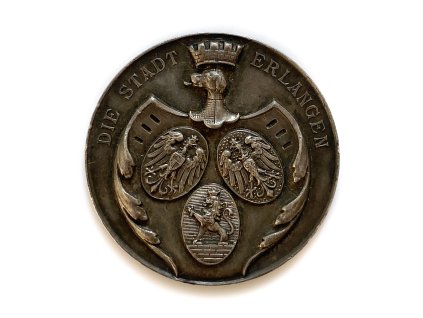 Stříbrná Verdienstmedaille für die Teilnehmer, 1895 Erlangen Německo