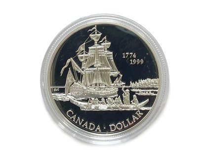 Stříbrný 1 Dollar – Queen Charlotte Islands, 1999 Kanada proof
