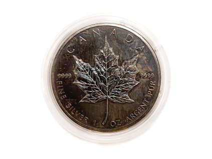 Stříbrný 5 Dollars – Maple leaf, 1988 Kanada
