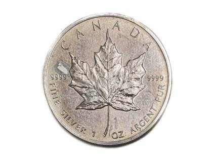 Stříbrný 5 Dollars – Maple leaf, 1993 Kanada