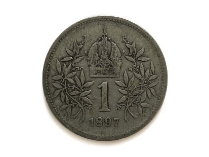 Stříbrná 1 Koruna 1897 František Josef I.