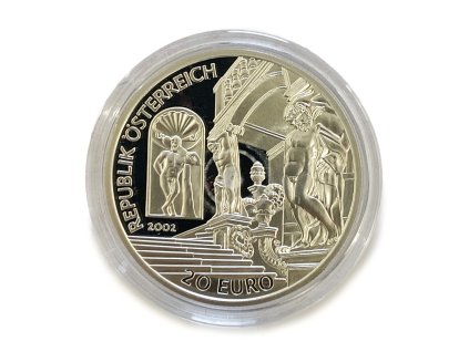 Stříbrné 20 Euro – Die Barockzeit, 2002 Rakousko proof