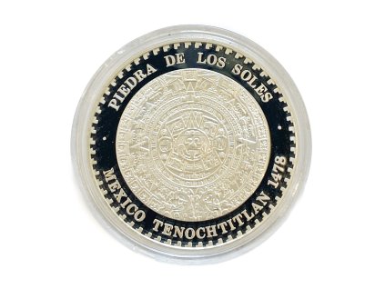Stříbrná 1/2 Onza Piedra de los Soles, specimen Mexiko proof